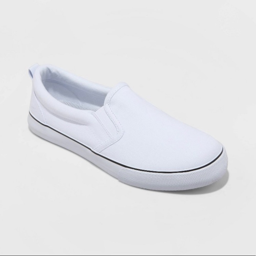 Millie Twin Gore Slip-On Sneakers “TWO PAIRS”- Womens -A New Day™ White Size 11